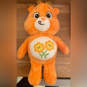 9” Care Bears FRIEND BEAR Plush- Unlock the Magic, Orange Flowers Stuffed Animal